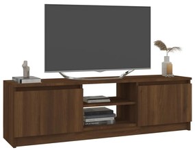 Comoda TV, stejar maro, 120x30x35,5 cm, lemn prelucrat Stejar brun, 1