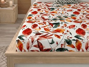 Cearsaf din microfibra AUTUMN LEAVES colorat 90x200 cm