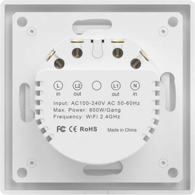 Immax NEO 07550L - Întrerupător SMART cu 2 butoane 230V