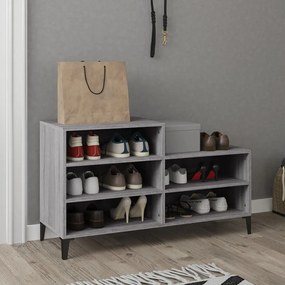 vidaXL Pantofar, gri sonoma, 102x36x60 cm, lemn prelucrat