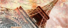 Tablou - Turnul Eiffel în stil vintage (120x50 cm)