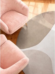 Covor bej țesut manual rotund din lână ø 160 cm Hackney Clarissa – Ted Baker