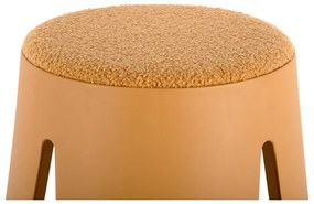 Scaun galben ocru din plastic Savor – Leitmotiv