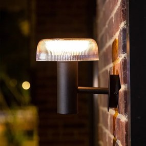 Lampă LED solară de perete Zuma Line WT33111 BLUET LED/2,5W/2000mAh IP44 negru