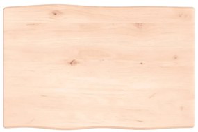 363863 vidaXL Blat masă 60x40x2 cm lemn masiv stejar netratat contur organic