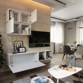 Mobilier living Berny 43 (alb + alb lucios). 1041461