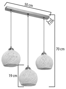 Lampa PWL-0973 II, Pako World, E27, Auriu, 50x18x85 cm