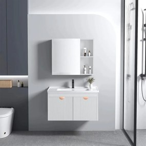 Set mobilier de baie cu lavoar Mario 60cm White