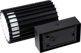 Aplică de perete exterioară de design negru IP44 - Boris