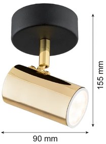 Spot de tavan Argon 4208 LAGOS 1xGU10/5W/230V alămiu/negru