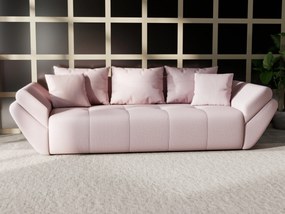 Canapea extensibilă dumonde cu ladă de depozitare si sezut confortabil din spuma high-density, Berlin Enjoy Flamingo 250x100 cm