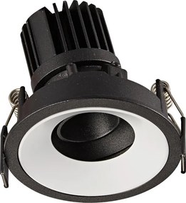 Spot LED incastrabil GALEXO H0106 negru cu inel alb