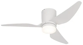 Ventilator de tavan alb 123cm incl. LED Dimmable cu telecomandă - Patty