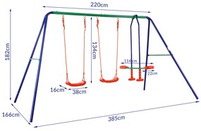 Deuba Leagăn pentru copii colorat