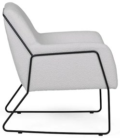 Fotoliu design gri MILAN