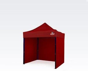 Cort petrecere 2x2m - cu 3 pereți - Rosu