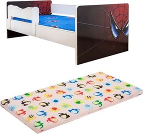 Pat junior Spider cu saltea inclusa