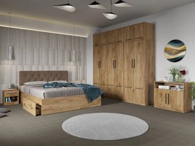 Set mobila dormitor complet Stejar Levi C29