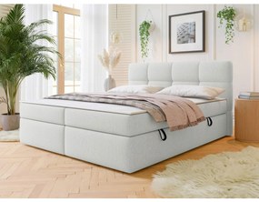 Pat matrimonial 140 cm Mejaso (Verde) (cu somieră și saltea) (cu sp. depozitare). Promo -17%. 1104183