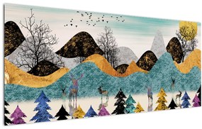 Tablou fgrafic cu cebi (120x50 cm)