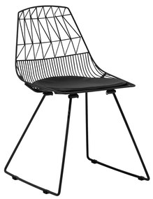 Set 2 buc. scaune pentru sufragerie Harlem (negru). Promo -47%. 1009953