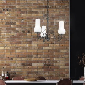 Lustră pe lanț Brilagi COTTAGE 3xE14/40W/230V negru/alb