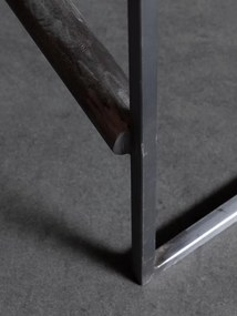Scaun de bar, din piele naturala, Gordon