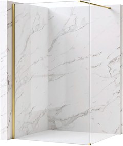 Paravan de dus Rea Flexi Transparent / Brush Gold 90