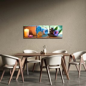 Tablou - Relaxare masaj pictura (cu ceas) (90x30 cm)