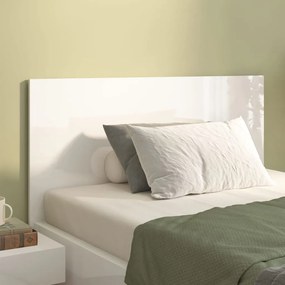 Tablie de pat,alb extralucios, 120x1,5x80 cm, lemn prelucrat Alb foarte lucios, 1