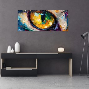 Tablou - Ochi de pisică Pictură (120x50 cm)