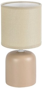 Lampa de masa ceramica si abajur bej Daphni