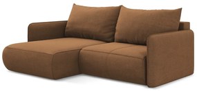 Colțar portocaliu extensibil/cu spațiu de depozitare (cu colț pe partea stângă) Nanea – Makamii