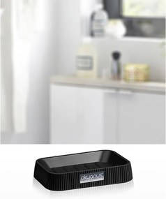 La mâna a doua: Set de baie Freehome OKY-461-3-S, 5 piese, Duna Lemn/Neagra