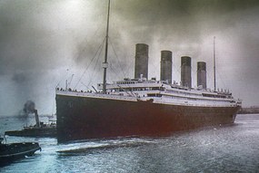 Poster Titanic old photo