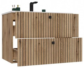 Dulap sub lavoar Terca 1 80 (stejar evoke) (cu lavoar). 1133038