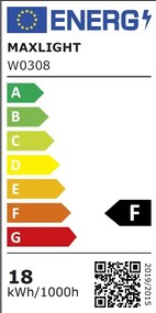 Aplica de perete baie cu protectie IP44, FLINK L-60cm, alb