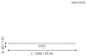 Aplică LED pentru oglindă de baie Eglo 99297 PANDELLA LED/14W/230V IP44