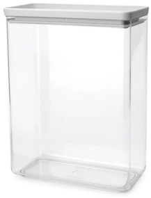 Cutie de depozitare Brabantia Tasty+ Stackable 1008878, 5,4 L, Sigiliu din silicon, Fara BPA, Gri deschis