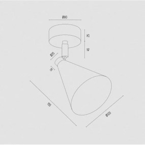 Spot LUCINDA 1xE14/7W/230V auriu Argon 8255