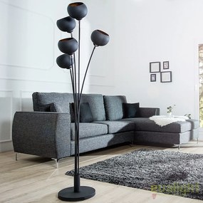 Lampadar / Lampa de podea moderna Magma negru/ auriu A-37004 VC