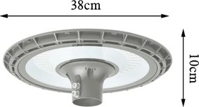 BRILAGI - Lampă stradală LED de exterior cu stâlp de 3 m URBANSPARK LED/120W/230V gri IP65