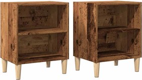 vidaXL Noptiere 2 buc. Lemn vechi 40x30x50 cm Lemn prelucrat