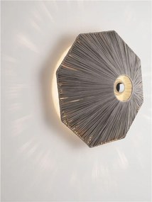 Aplica de perete cu design texturat ELVIO gri 45cm