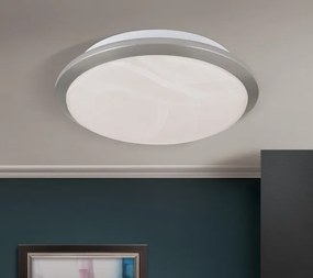 Plafoniera diametru 26cm, Rima satin chrome NU 9-310/26 Titan OR