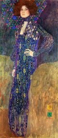 Gustav Klimt - Artă imprimată Emilie Floege, 1902, (21.1 x 50 cm)