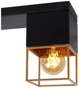 Plafonieră Lucide 21120/03/30 RIXT 3xE27/40W/230V negru