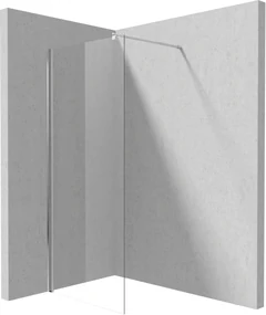 Deante Kerria Plus perete cabină de duș walk-in 80 cm crom luciu/sticla transparentă KTS_038P