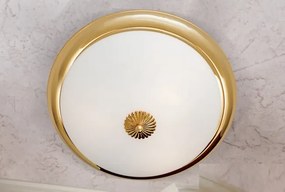 Plafoniera stil clasic Nostalgie 47cm alama matt/opal
