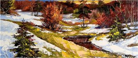 Tablou - Sosirea primăverii (120x50 cm)